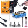 Stacja Lutownicza Hot-Air 858D Z Tygiel 21-B 160W – Wysoka Moc 700W | Zestaw 3 Dysz I Flux RMA-223 | Precyzyjna Regulacja Temperatury