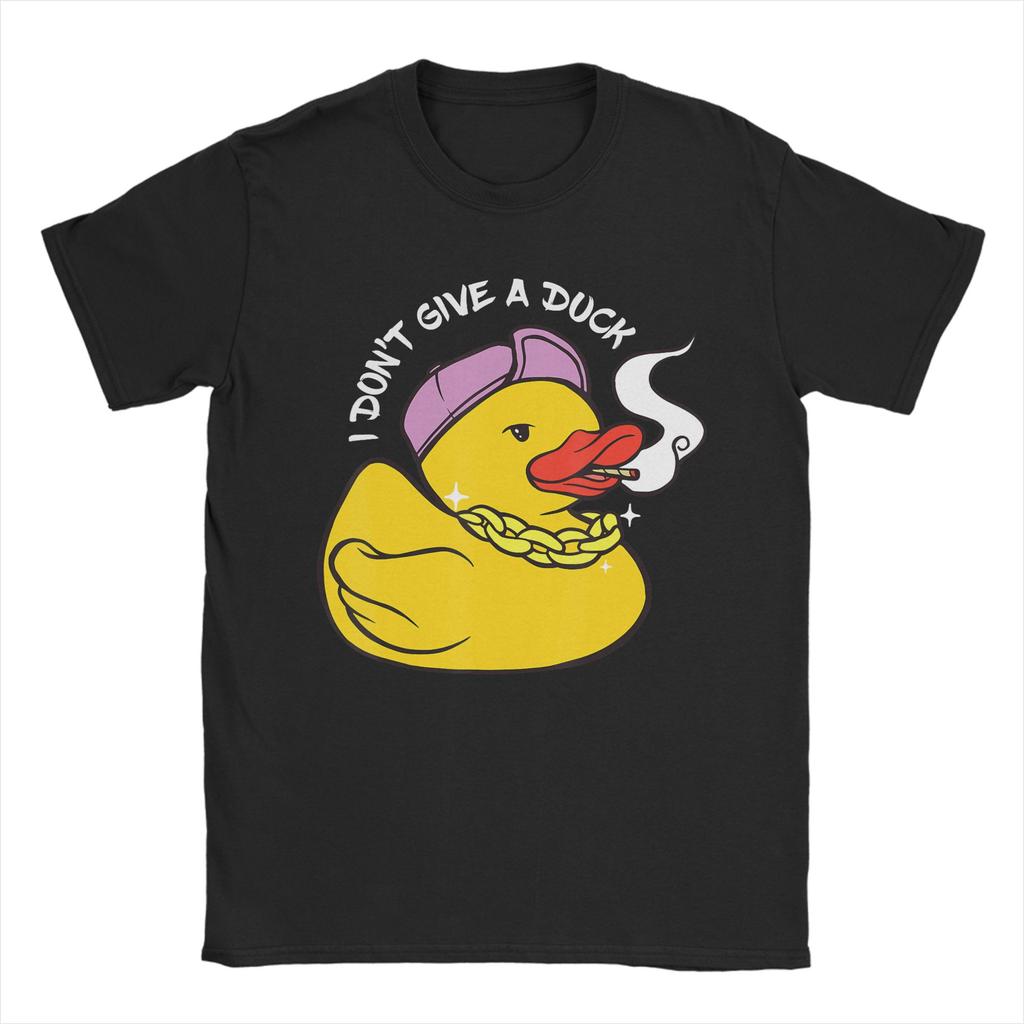 Mallard Duck Smoking A Cigarette Vintage Funny Duck Hunting T Shirt Summer Cotton T-Shirts For Men Harajuku Print Tshirt