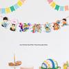 Children's Day Classroom Decorations: Cartoon Flag Banners for Kindergarten Activities
