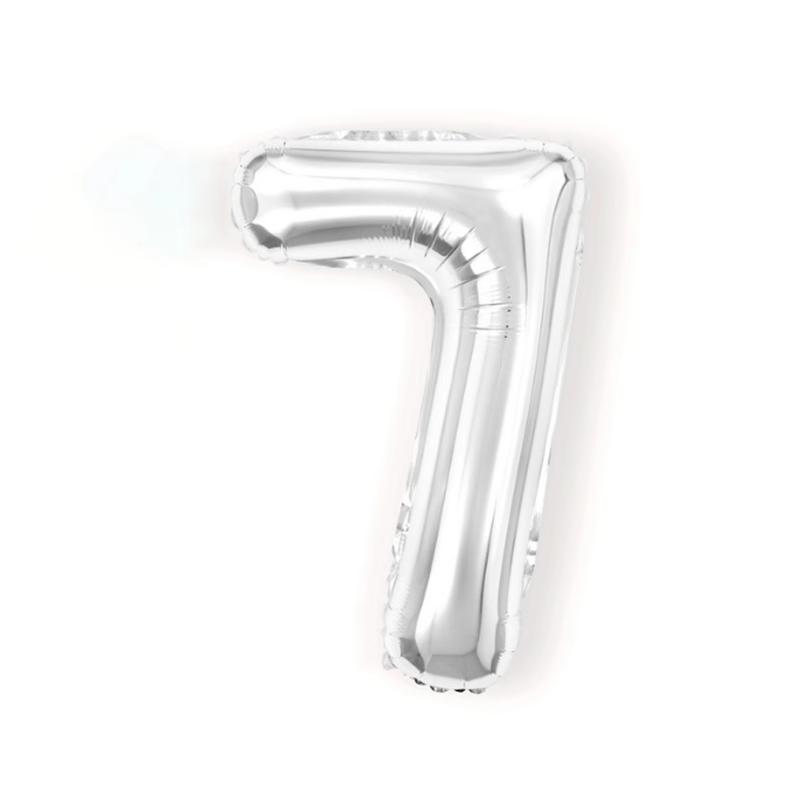32-Inch Aluminum Foil Number Balloons Gold Silver Birthday Baby One Year Old Decorative Photography Balloons Celebration Supp...