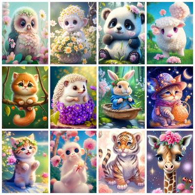 5d Diamant Malerei Neue Katze Eule Wohnkultur Stickerei Mosaik Tier Cartoon Sammlung Wand Kunst