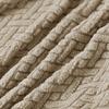 Solid Elastic Striped Grid Low Back Chair Cover Single Piece For Hotel Restaurant Decoration