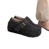 Boken Shoes Women's Thick Soled Warm Cotton Shoes Winter New Fur Shoes Women's Outerwear Woolen Single Shoes