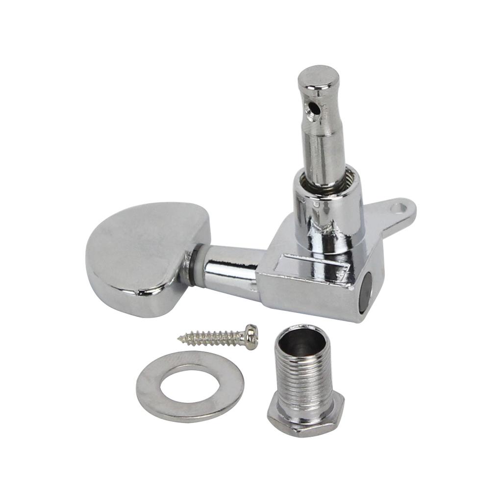 FLEOR 6PCS 3L3R Sealed Guitar Machine Heads Tuners Tuning Pegs Keys Chrome /Black