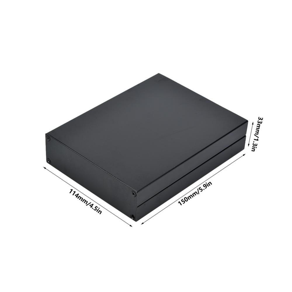 Aluminum Electronic Project Box Black PCB Aluminum Box Aluminum Enclosure  Instrument Cooling