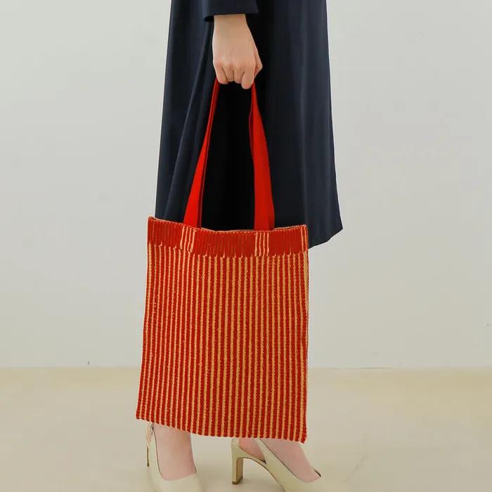 TWIST KNIT BAG_RED