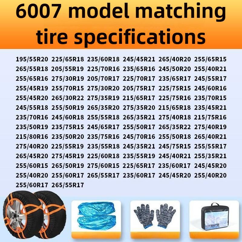 2PCS/Set Car Snow Chain for Car Tire Snow Sock Wheel Tyre Off-road Tires Winter Cars Wheel Chains SUV Winter Off Road 4x4 Vehic