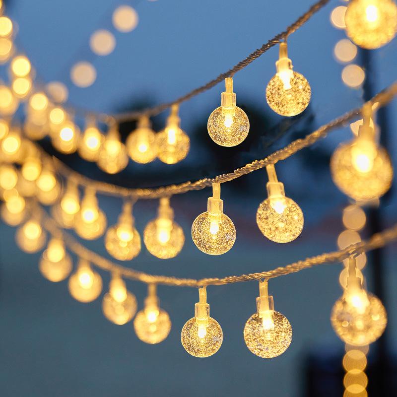 10M Ball LED String Light Outdoor Ball Chain Light Garland Lamp Bulb Fairy Light Party Home Wedding Garden Christmas