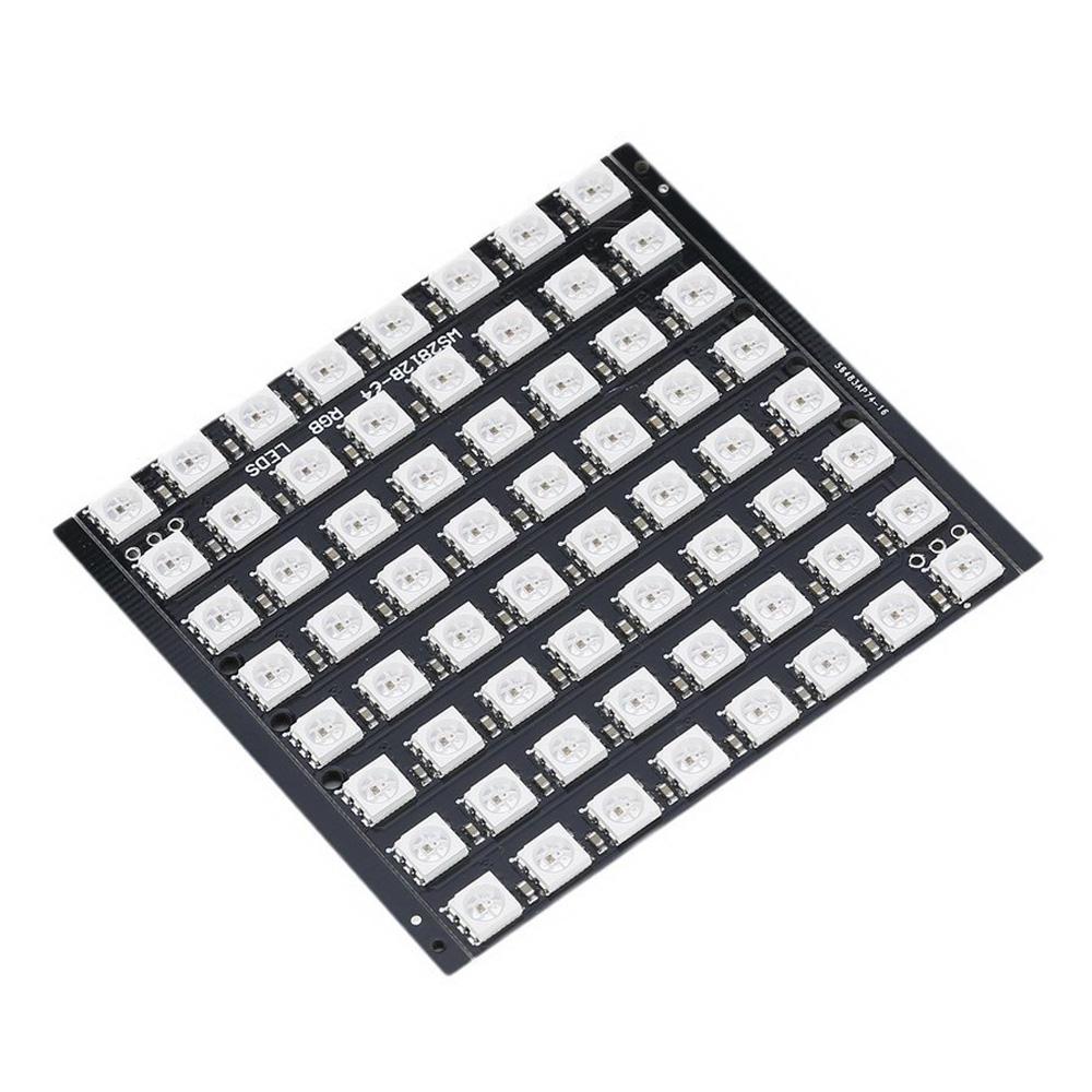 8X8 64 Led Matrix Ws2812 Led 5050 Rgb Full-Color Driver Board For ...