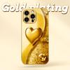 Minimally designed love plated glass phone case suitable for iPhone 17, 16, 15, 14, 13, 12, 11Pro/Max/Plus shockproof back cover