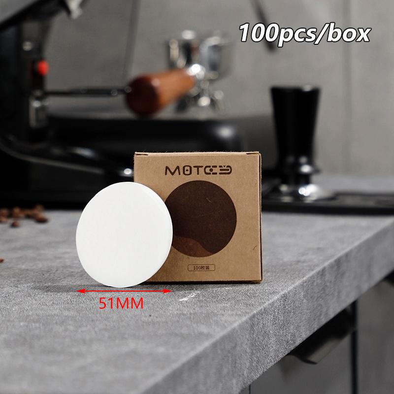 Coffee Filter Paper 51Mm 53Mm 58Mm Round Disposable Secondary Water Filter Papers Espresso Portafilter Accessories Barista Tools