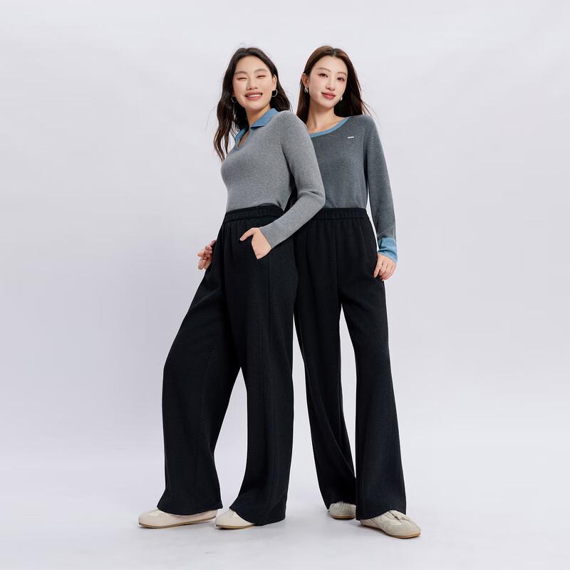 

Sancai Women s Plus Size Knitted Elastic Waist Long Pants XL