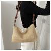 Handmade Woven Bags for Women, New Tide Fashion Retro Straw Tote Bag, Versatile Large Capacity Shoulder Bag