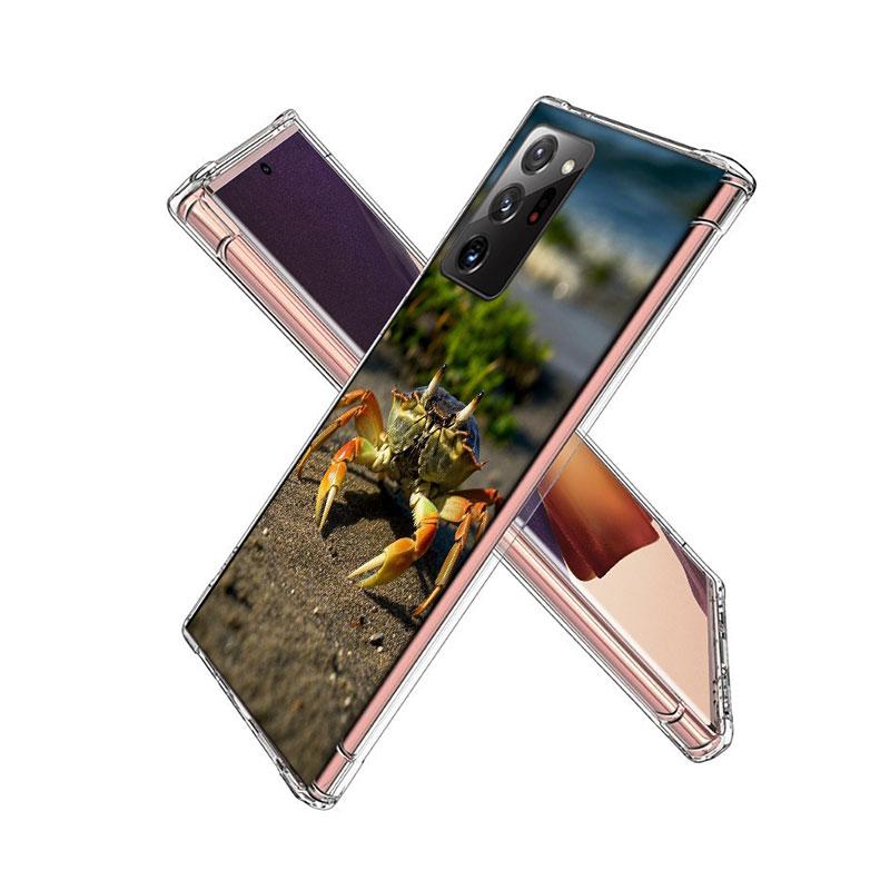 Unique Animal Crab Phone Case for Samsung A55 A35 A25 A15 A07 A05S A16 A17 A26 A36 A37 A56 A57 Galaxy Note 20 10 A50S A71 A51 A3