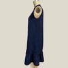 Spring Summer Women Loose Sleeveless Dresses High Waist A-Line V-Neck Solid Color Vest Dress S-XL