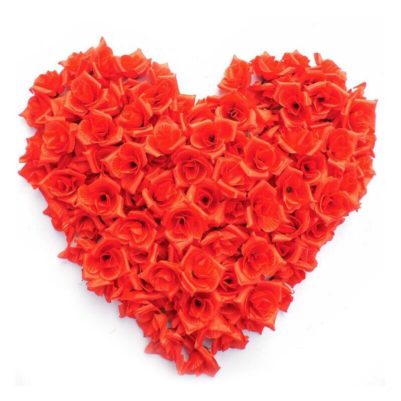 Rose Candle and Petals Set: Simulated Rose Heads and Triangle Rose Petals 46283