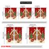 2pcs,2D Plane Printing Curtains Roller Blinds Gingerbread House Christmas Snowflakes Polyester (without Rod) Holiday for