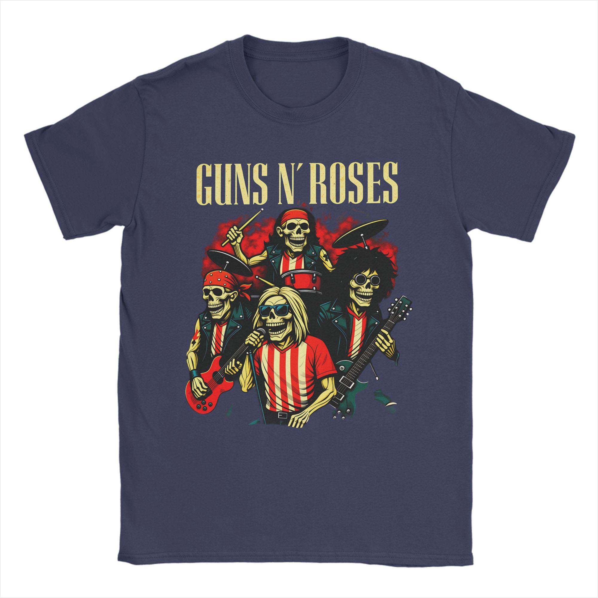 

GunsRoses ATM Men T Shirts Vintage Tee Shirt Short Sleeve Round Neck TShirts Cotton Classic Clothes 4XL