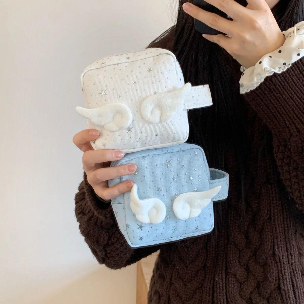 Mini Size Portable Instant Camera Bag with Handle Travel Cosmetic Organizer Women Use