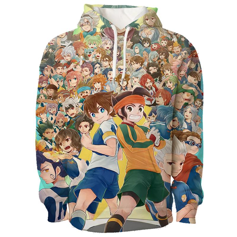 

Inazuma Eleven Cosplay Hoodies 3D Shuuya Gouenshi Print Sports Pullover Children s Sweatshirt Autumn/Winter Outdoor Y2k Tracksuit 120