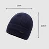 Herren Herbst Winter Samt Warm Winddicht Wollmütze Outdoor Radfahren Ohrenschutz Dicke Strickmütze