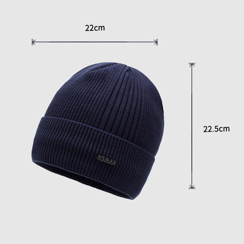 Herren Herbst Winter Samt Warm Winddicht Wollmütze Outdoor Radfahren Ohrenschutz Dicke Strickmütze
