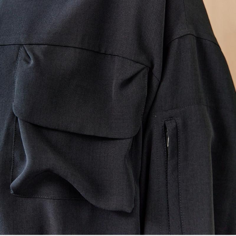 Maxza Out Pocket Loose Fit Blouson Crop Jumper Cd08qj301on