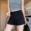 Pantaloncini Sportivi Grigio a Vita Bassa da Donna 2026 - Nuovi Hot Pants Slimming a Vita Alta Primavera/Autunno