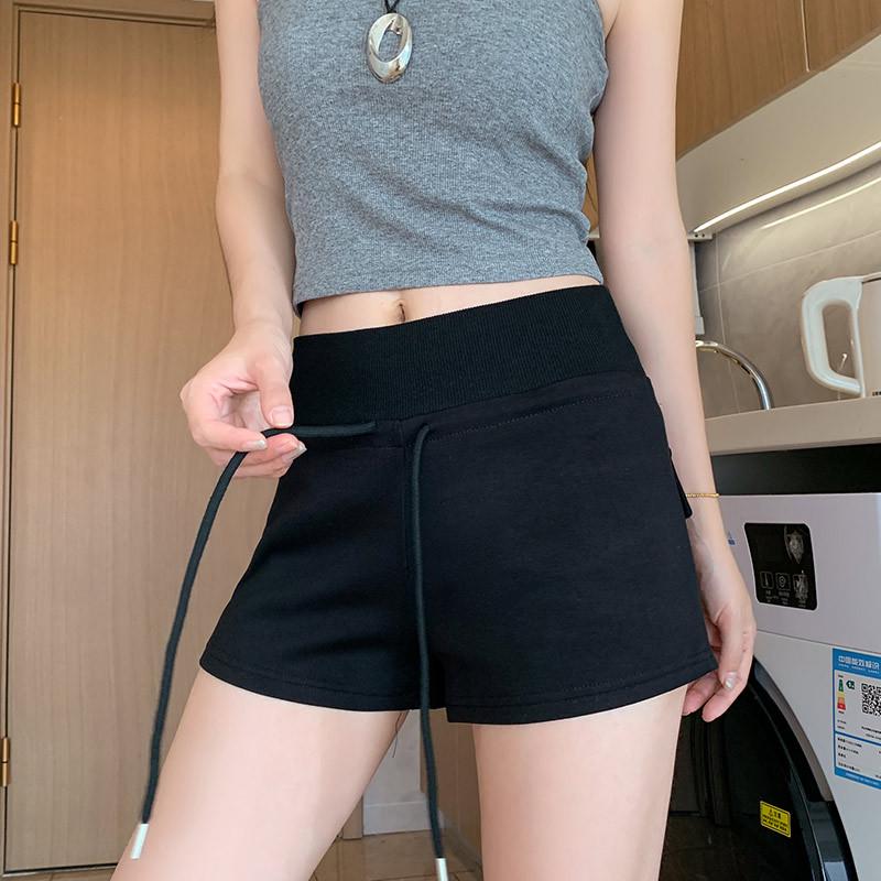 Pantaloncini Sportivi Grigio a Vita Bassa da Donna 2026 - Nuovi Hot Pants Slimming a Vita Alta Primavera/Autunno