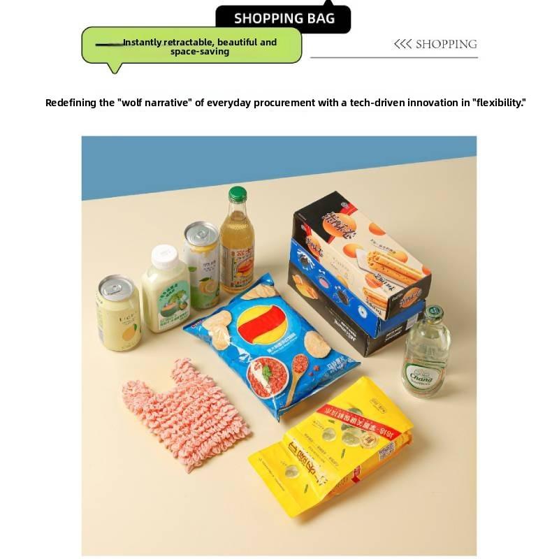 Ecofriendly Portable Shopping Bag With Large Capacity For Travel And Storage