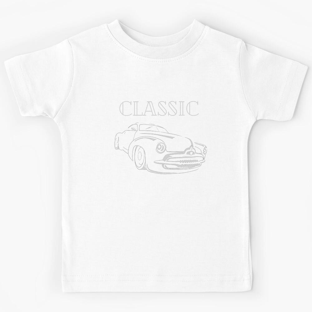 Classic 1950 s Hot Rod Custom Car Kids T-Shirt 150