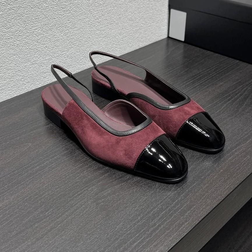 

Версия из коровьей кожи~ Туфли-лодочки Мэри Джейн с неглубоким вырезом сбоку в стиле Сяосянфэн женские 2025 новые весенне-летние на толстом каблуке с ремешком сзади 40 розовый