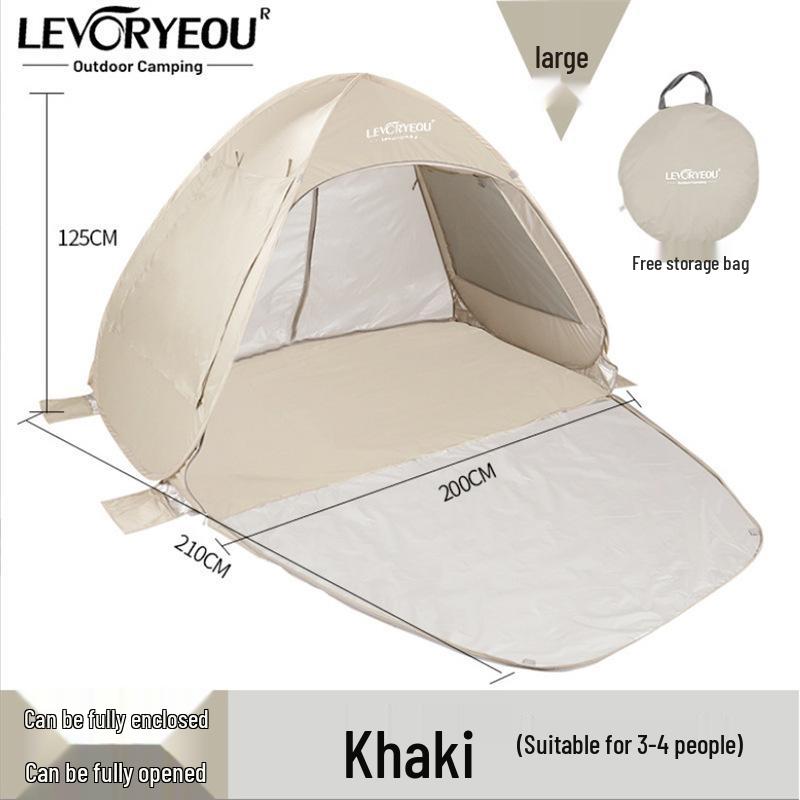 Maitebao Faltbares wasserdichtes Campingzelt für Outdoor-Sommer- und Strandaktivitäten