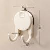 Multi-function Suction Cup Tissue Holder: Double Hooks for Kitchen & Bathroom