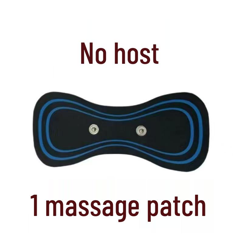 Tragbares EMS Nacken- und Schulter-Pulsmassagegerät: Intelligentes Mini-Massagepflaster für Elektrotherapie.