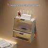 Wall-Mounted Multi-Functional Storage Box for WiFi Router, Power Strip, and Cable Management