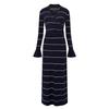 French Connection Womens/Ladies Ottie Striped Knitted Knitted Bell Sleeve Maxi Dress