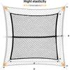 Cargo Net for Pickup Truck Bed Compatible with Nissan Frontier 2Dr 4Dr SV 4X Crew Cab KingCab 2000-2026 Accessories Mesh Organizer Stretchable 4'x4'