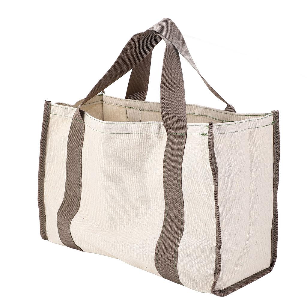 Portable Tool Storage Bag Large Capacity Wide Mouth Canvas Hardware Parts Organizer for Carpenter El