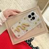Applicable to Apple 16promax mobile phone case, Epoxy gold foil iPhone15 God of Wealth 14 Shunfeng 13 Shunshui 12 Transparent