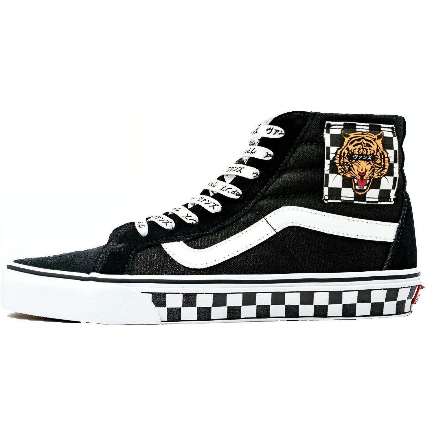 

Vans Sk8-Hi Reissue Tiger Check Удобные Повседневные Высокие Кеды для Скейтбординга Унисекс Кроссовки Черные VN0A2XSBVX1 35
