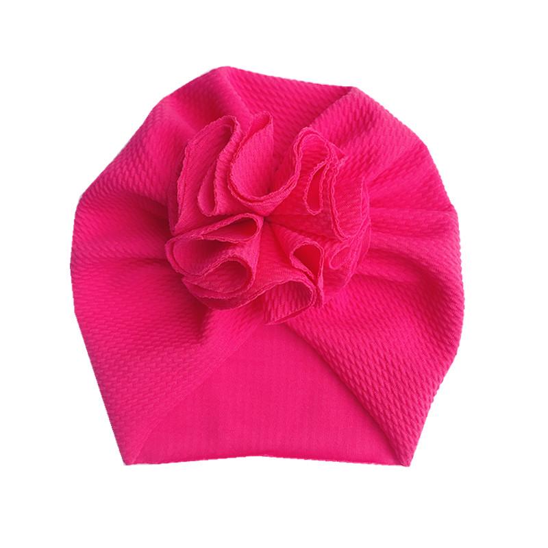 Cute Flower Baby Turban Hat Soft Baby Girl Headwrap Beanie Hat For Newborn Infant Toddler Headwear Headband
