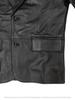 AL KHALID CLASSIC New Men's Black Leather Blazer 100% Pure Lambskin Stylish Slim Fit Blazer