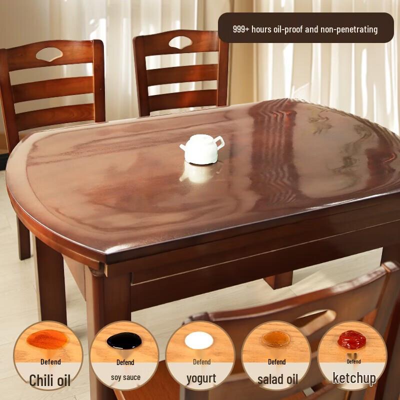 Gureide Frosted PVC Curved Table Mat