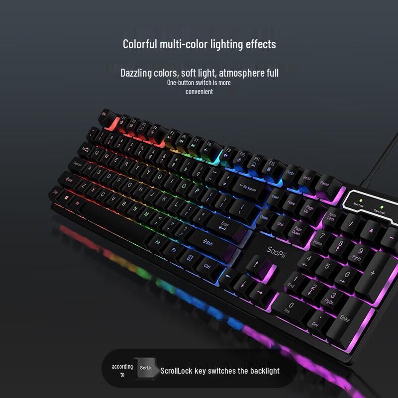 SooPii BK11P Wired Office Keyboard & Mouse Combo