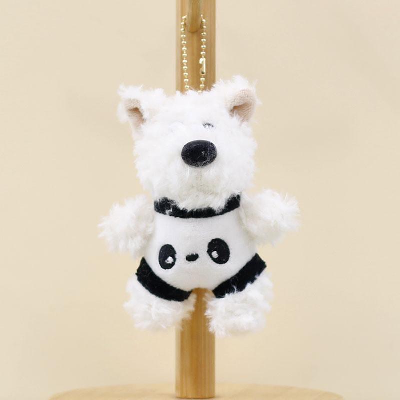 Charming And Cute Westie Plush Toy Keychain Adorable Dog Bag Accessory