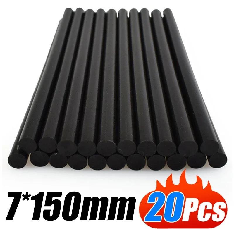 10/50Pcs 7mm Car Dent Repair Glue Sticks Car Body Paintless Dent Repair Black Hot Melt Strip Car Dent Repairing Glue Stickers