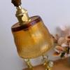 Japanese Walnut Brass Glass Pendant Light for Bar, Restaurant, Bedside, Display, Entrance, Study, Bedroom