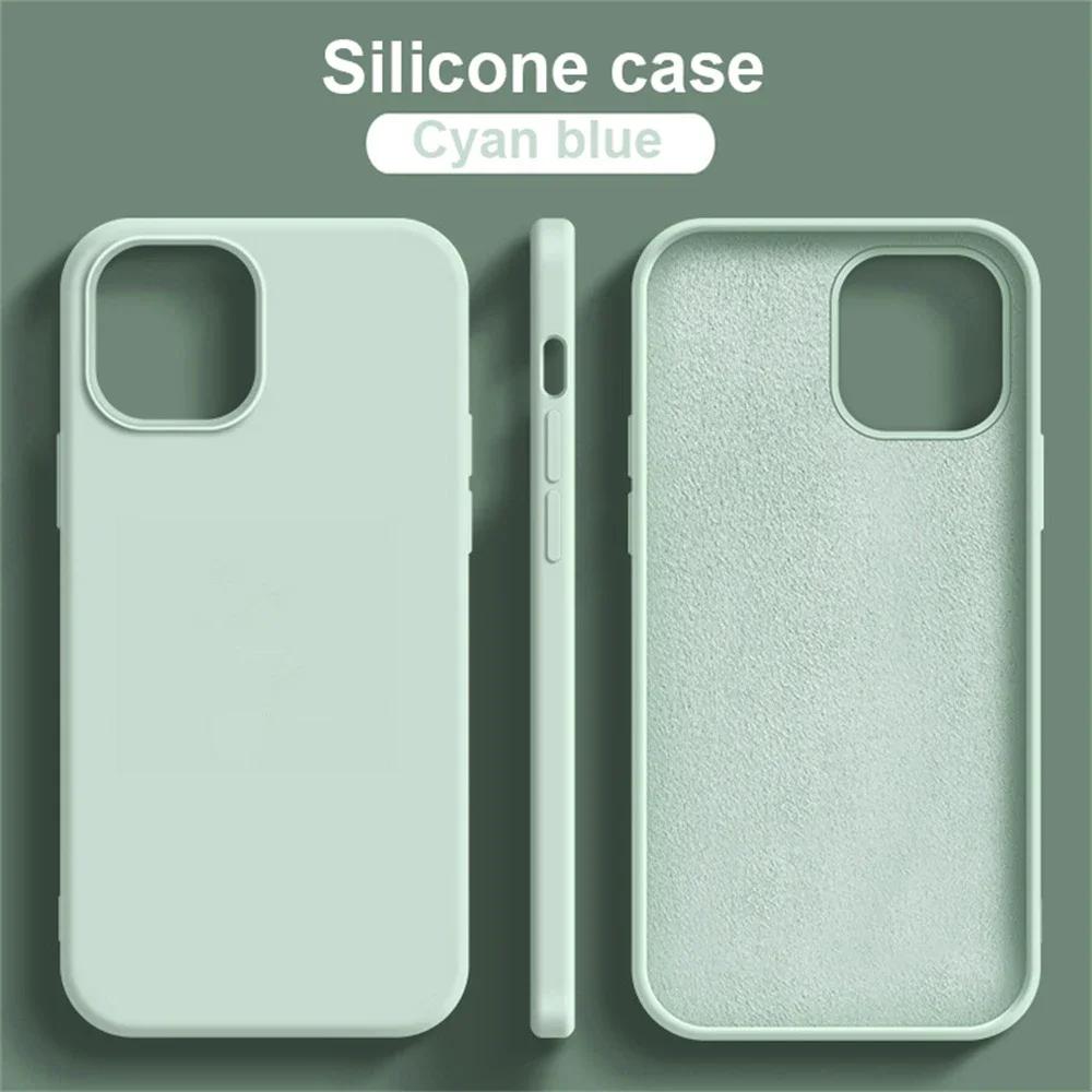 Shockproof Soft Accessorie Liquid Silicone Phone Case For For Iphone 11 12 13 14 1 Pro Max 7 8 Plus SE X XR XSMax Cover