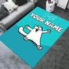 Custom Name Simon‘s Cat Carpet Rug for Living Room Bedroom Home Sofa Decoration,Kids Play Non-slip Floor Mat